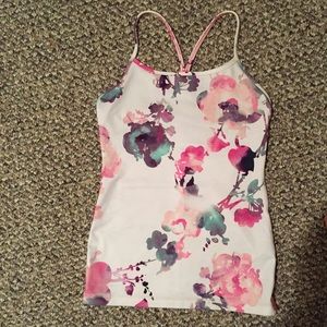 Floral Lululemon "Flow-Y" Tank